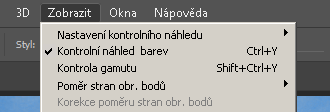 Nastavit ICC profil pro kontrolní náhled ve Photoshopu