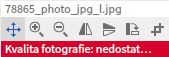 Kontrola ostrosti snímků v programu Saal designer