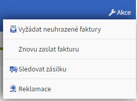 Přehled objednávky ve správě objednávek